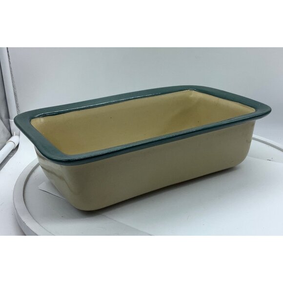 Vtg Handcrafted Hearthstone Ceramic Stoneware Bread Loaf Pan Birdhouse Design - Picture 3 of 7